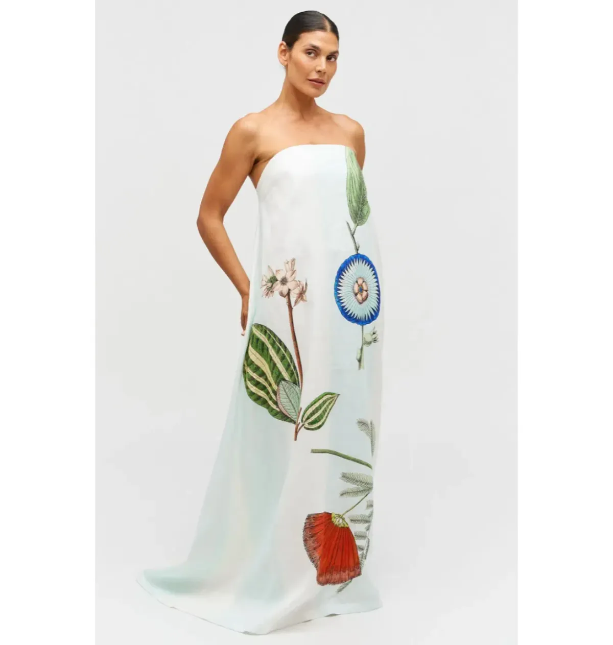 Oroton Grand Floral Gown Print Size AU 10 - Image 2