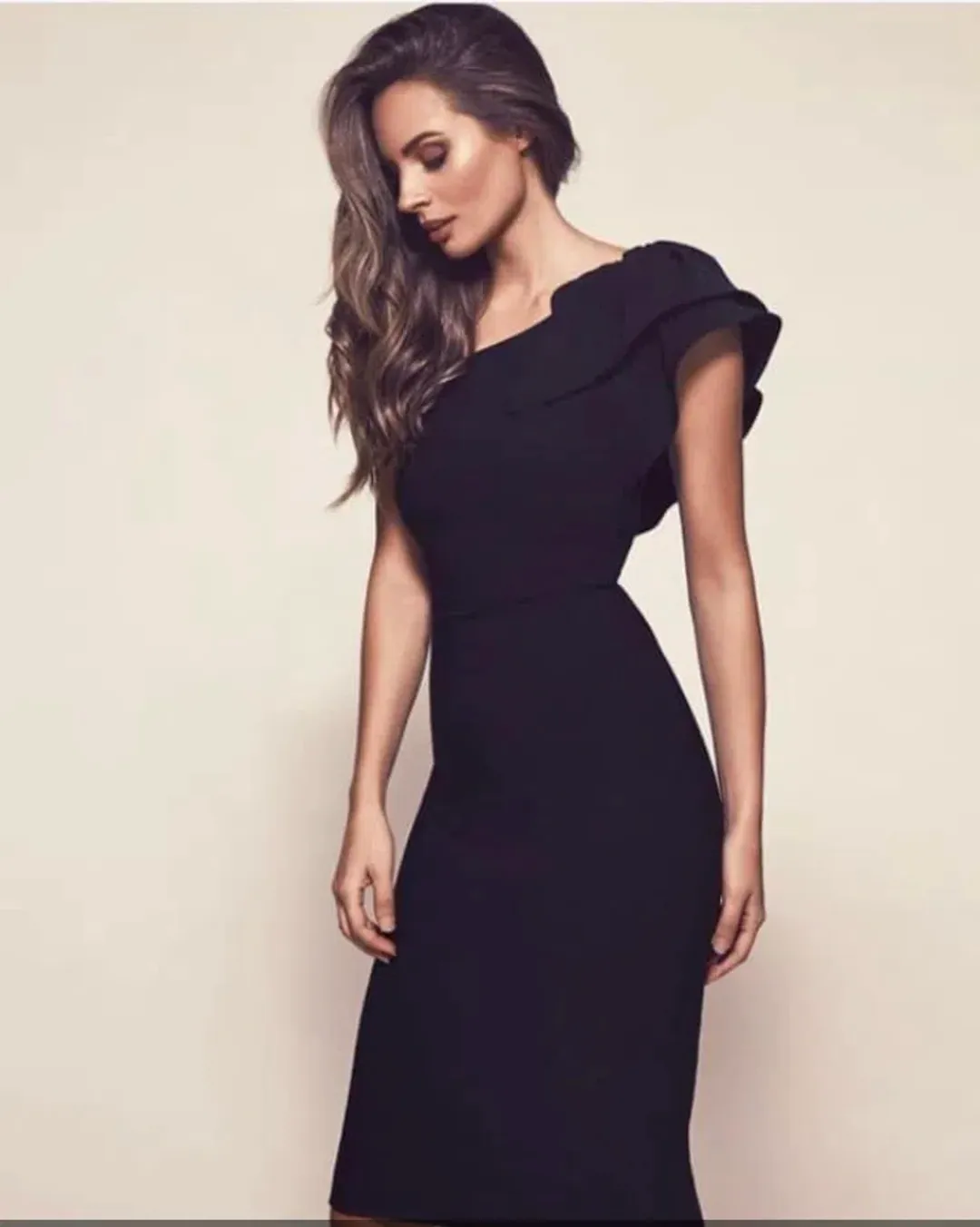 Bianca & Bridgett Karen One Shoulder Dress Black Size AU 8 for rent on The Volte - main image