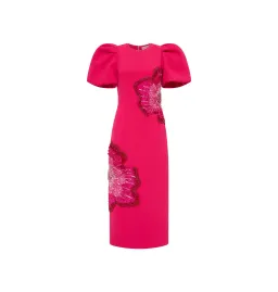Rebecca Vallance Layana Midi Dress in Raspberry Size AU 12 for rent on The Volte - image 4