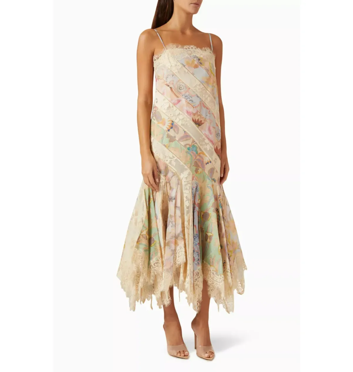 Zimmermann Eden Spliced Slip Dress in Spliced Eden Size 0 / AU 8 - Image 2