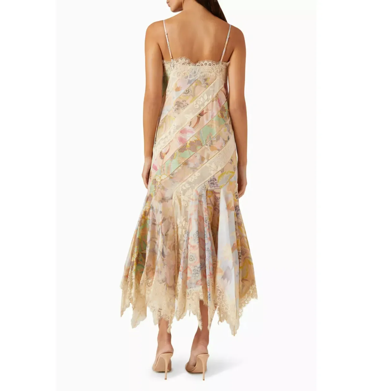 Zimmermann Eden Spliced Slip Dress in Spliced Eden Size 0 / AU 8 - Image 3
