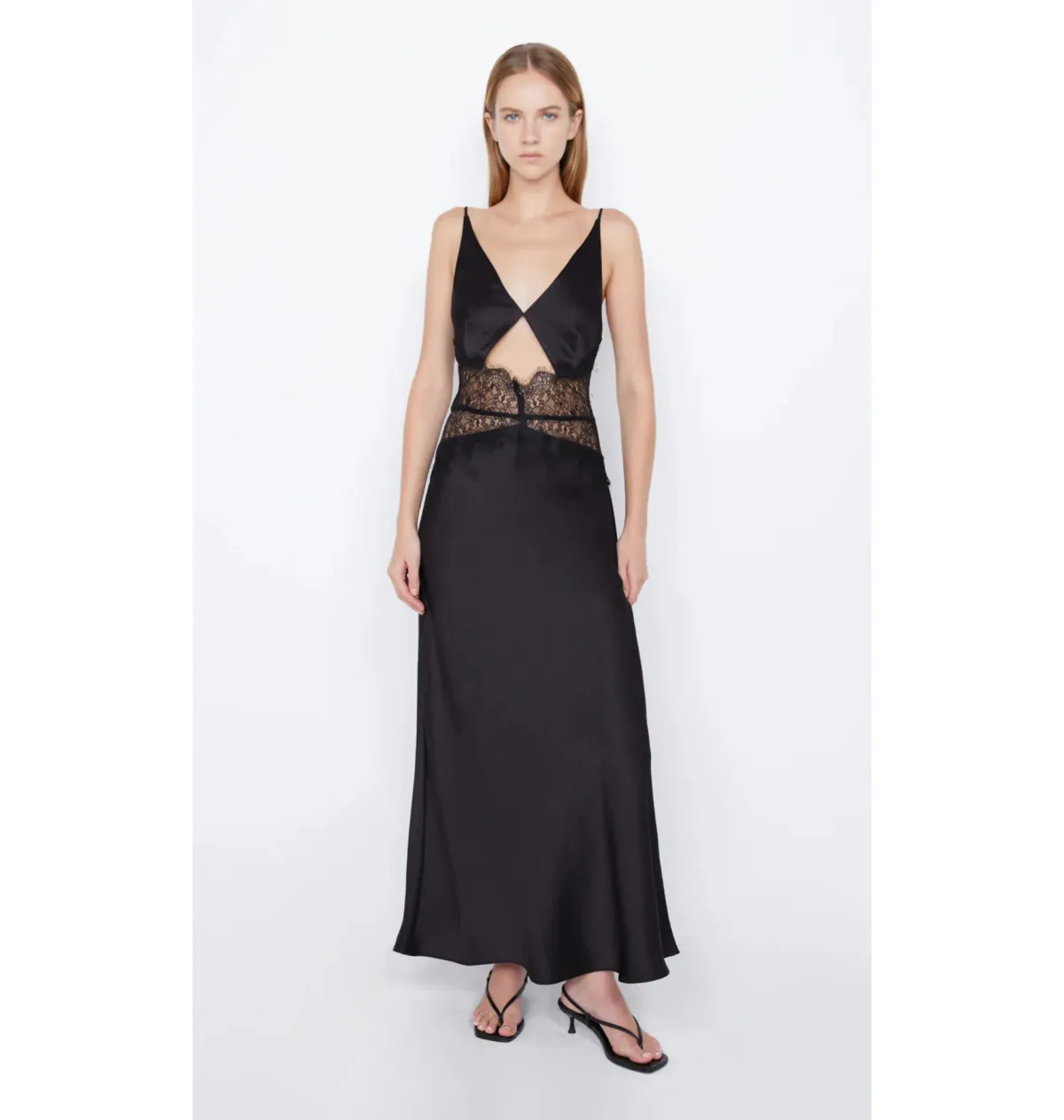 Bec & Bridge Camille Maxi Dress Black Size AU 8 for rent on The Volte - main image