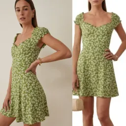 Reformation Pacey Dress Lemon Print Size AU 12 for rent on The Volte - image 7
