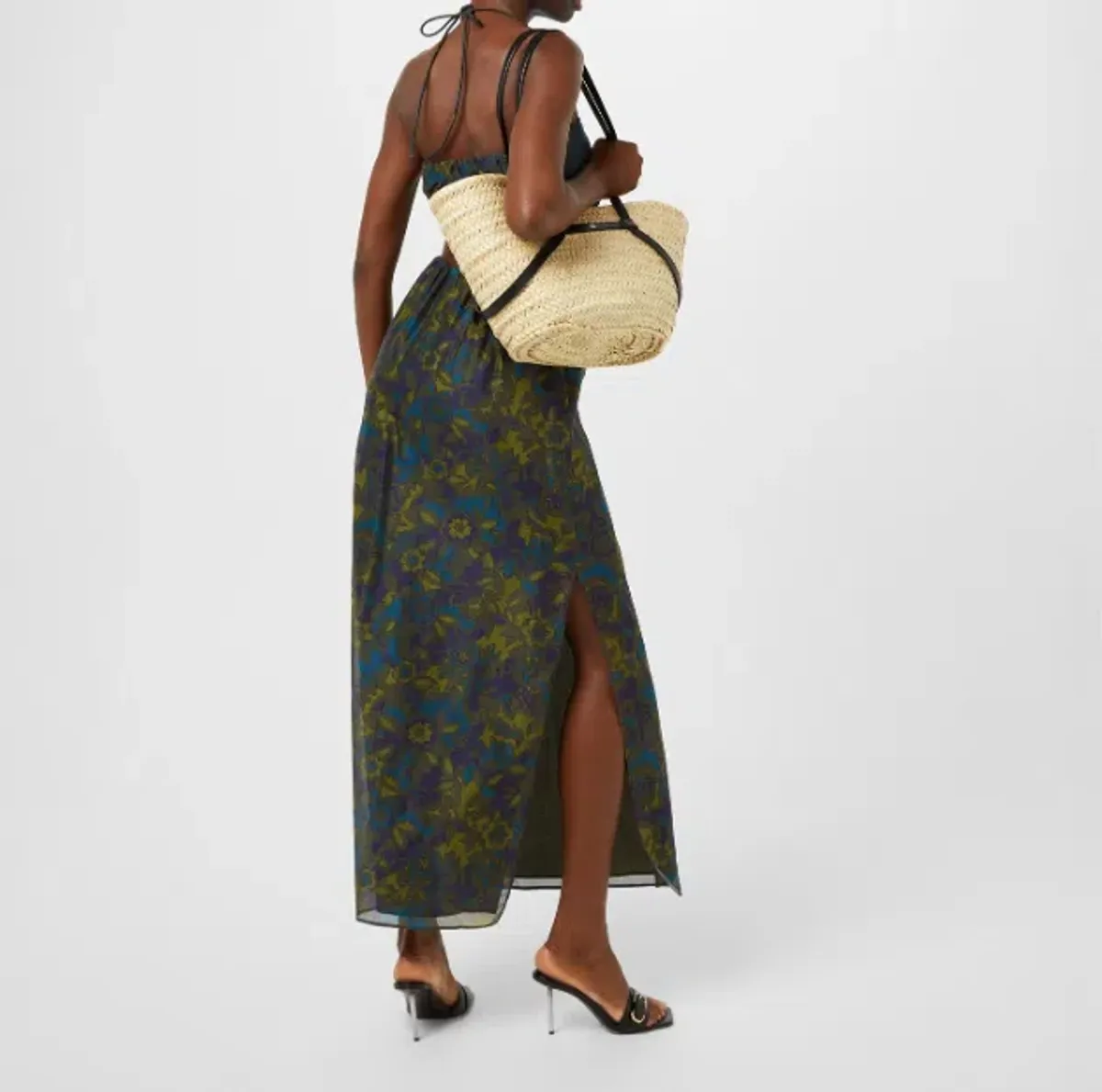 Sir The Label Valerio Tie Halter Midi Dress Print Size 1 / AU 8 - Image 2