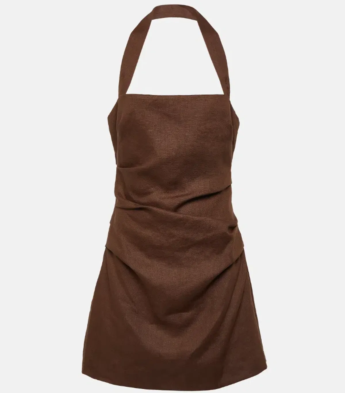 Sir The Label Noemi Halter Mini Dress in Chocolate Size 2 / AU 10 - Image 5