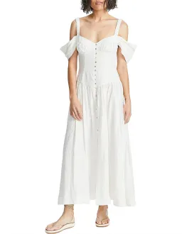 Alemais Ada Corset Midi Dress Ivory Size 6 for rent on The Volte - image 1