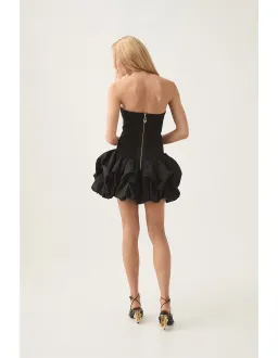 AJE Violette Bubble Hem Mini Dress Black Size 10 for rent on The Volte - image 4