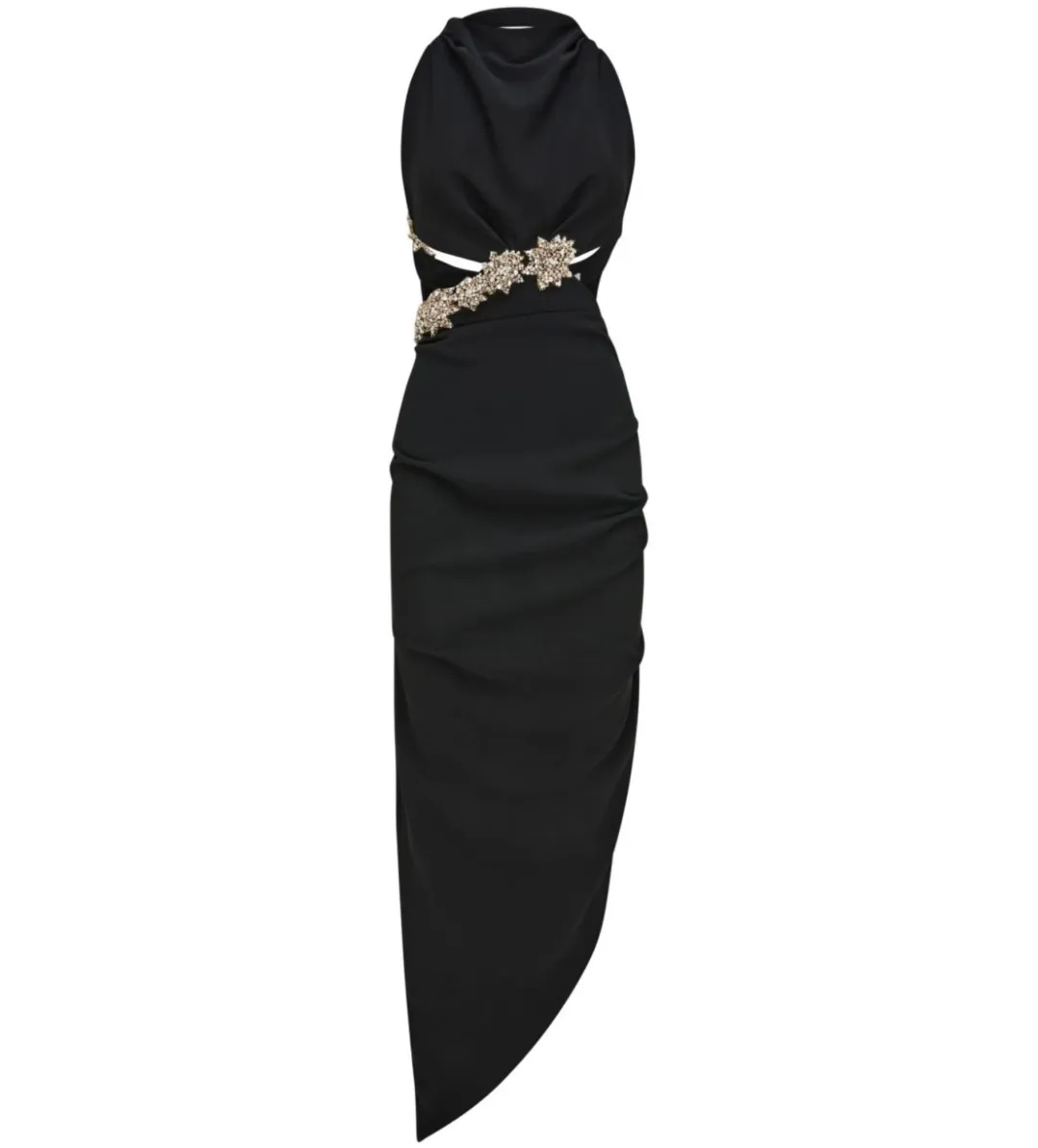 Rachel Gilbert sparkly Kylo Cut Out Dress Black Size 8 for rent on The Volte - main image