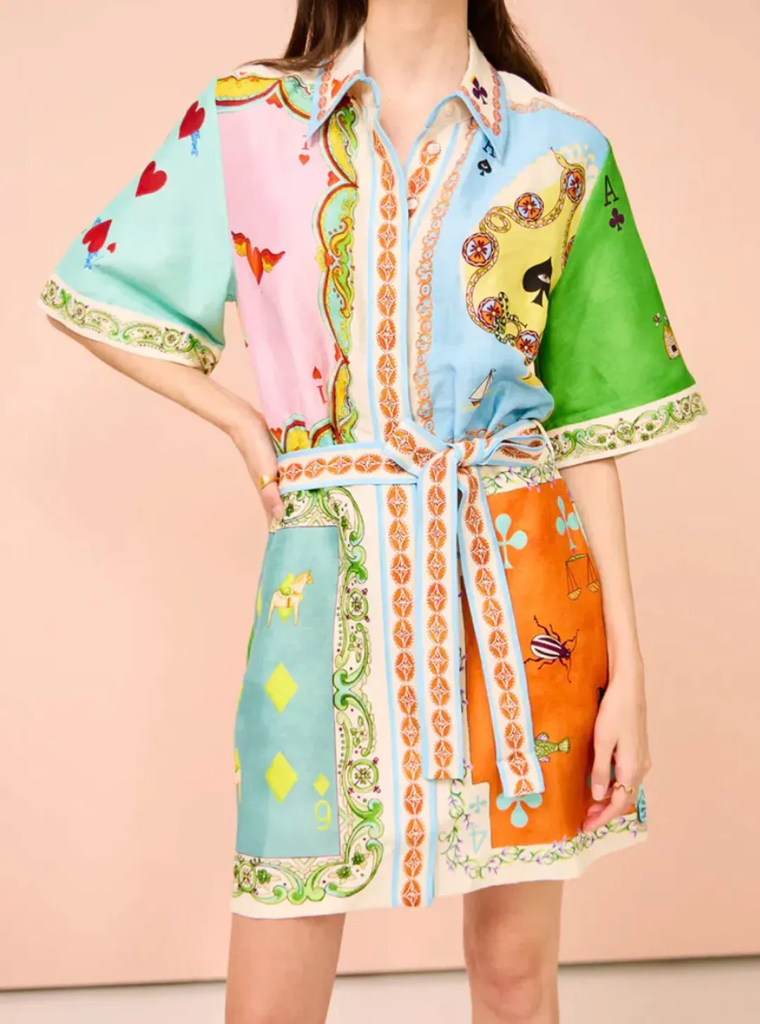 Alemais Rummy Mini Dress Multi Size 8 for rent on The Volte - main image