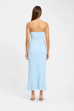 Kookaï Serah Strapless Midi Dress Light Blue Size AU8 for rent on The Volte - image 3