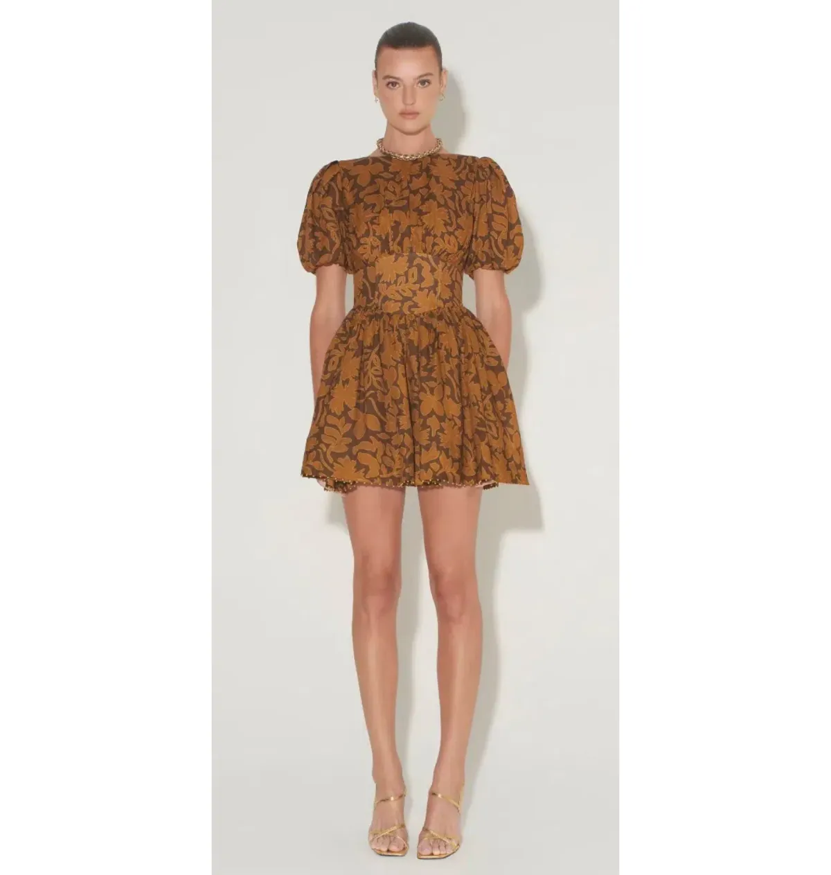 Hansen & Gretel Harmony Dress Cocoa Leaf Size S / AU 8 - Image 1