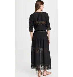 Love Shack Fancy Maxi Dress in Black Size Small / AU 8 for rent on The Volte - image 5