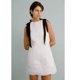 Lovaan Lena Mini Dress White Size AU 8 for rent on The Volte - image 2