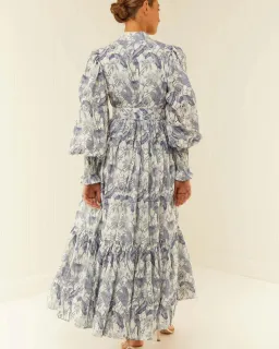 Palm Noosa Royal Flush Dress In Jungle Blue Size 10 for rent on The Volte - image 3