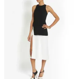 A.L.C. Mer Sleeveless Midi Dress Black White Size AU 4 for rent on The Volte - image 3
