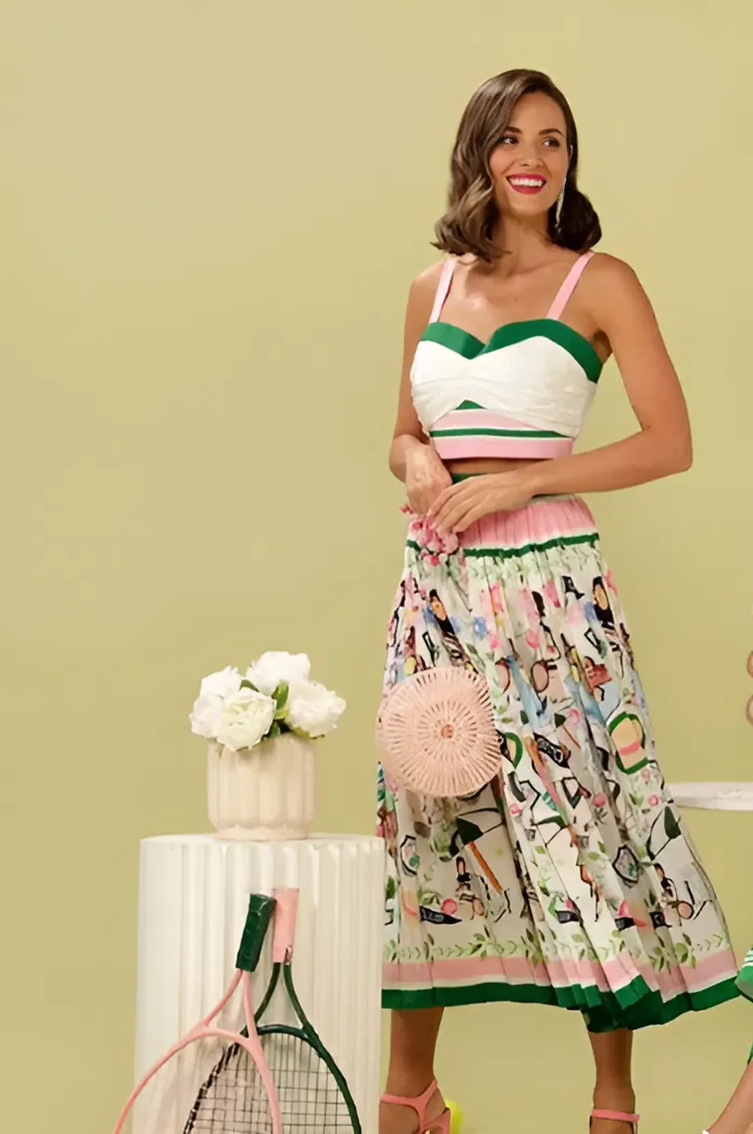 Love Bonfire The Label Country Club Skirt Multi Size S / AU 8 for rent on The Volte - main image