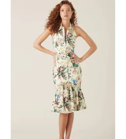 Tigerlily Kalani Midi Dress in Lemon Size AU 10 for rent on The Volte - image 1