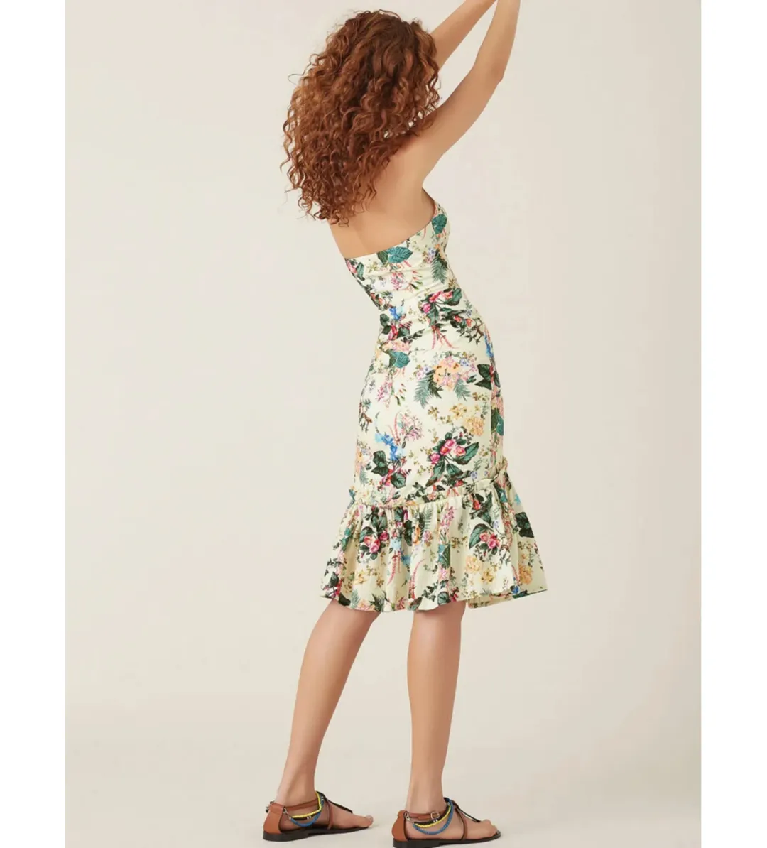 Tigerlily Kalani Midi Dress in Lemon Size AU 10 for rent on The Volte - main image