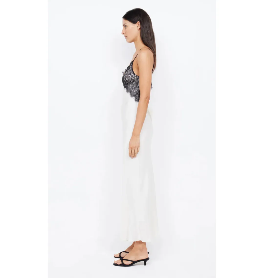 Bec & Bridge Emery Lace Maxi Dress Ivory/Black Size AU 6 for rent on The Volte - main image