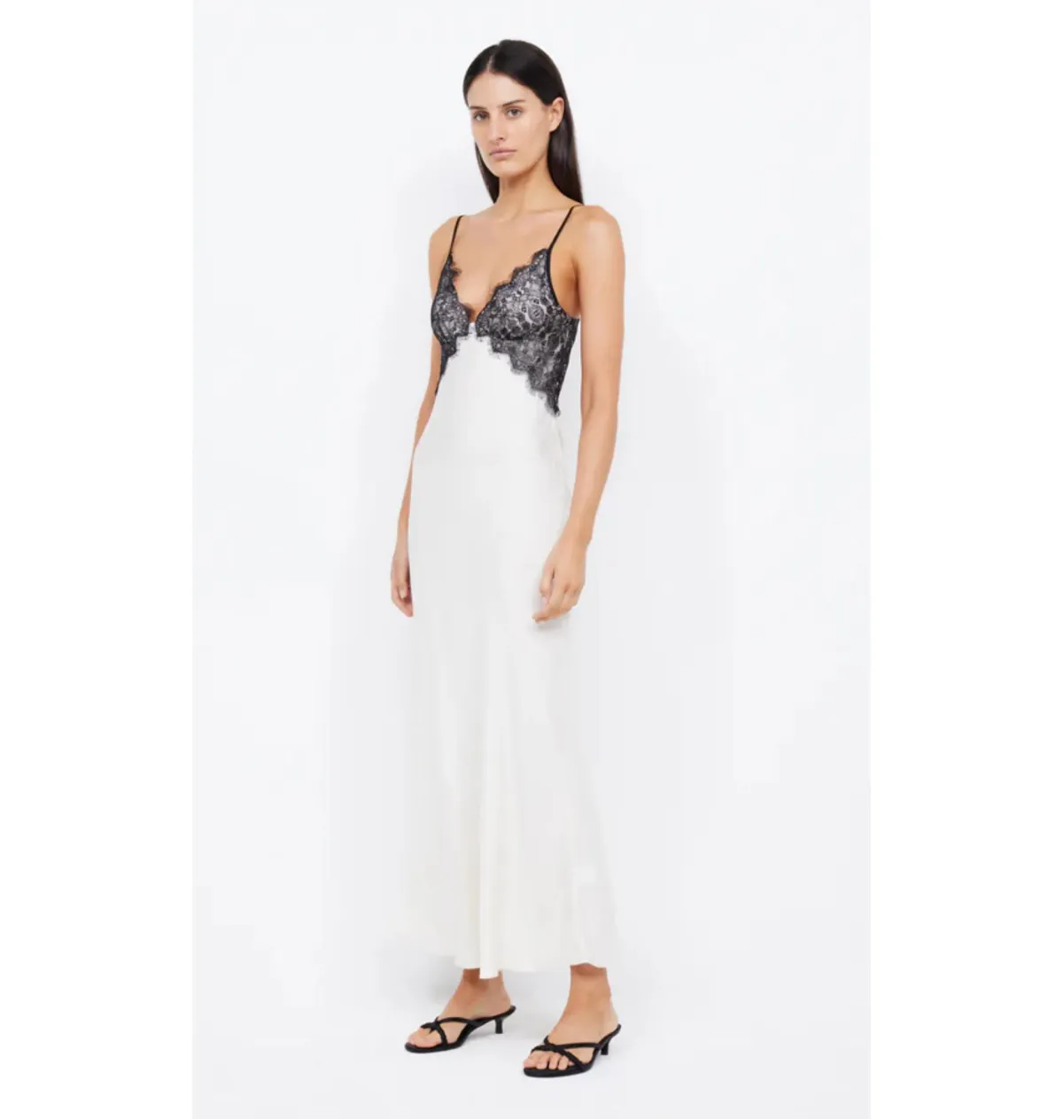 Bec & Bridge Emery Lace Maxi Dress Ivory/Black Size AU 6 - Image 2