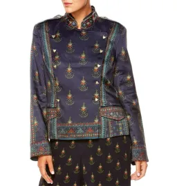 Camilla Bliss Of Bohemia Blazer Double Breasted Tailored Jacket Boho Leopard Size 10/M for rent on The Volte - image 4