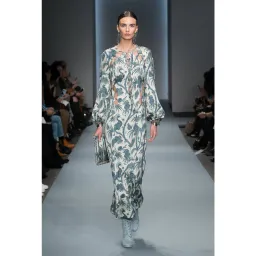 Zimmermann Adorn Tie Up Bird Chintz midi Dress Paisley Blue designer Size 1 / AU 10 / us 6 for rent on The Volte - image 1
