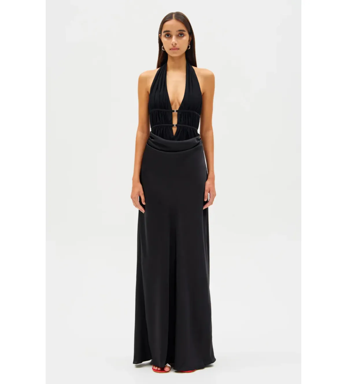 Misha Celine Maxi Dress Black Size 10/M - Image 1