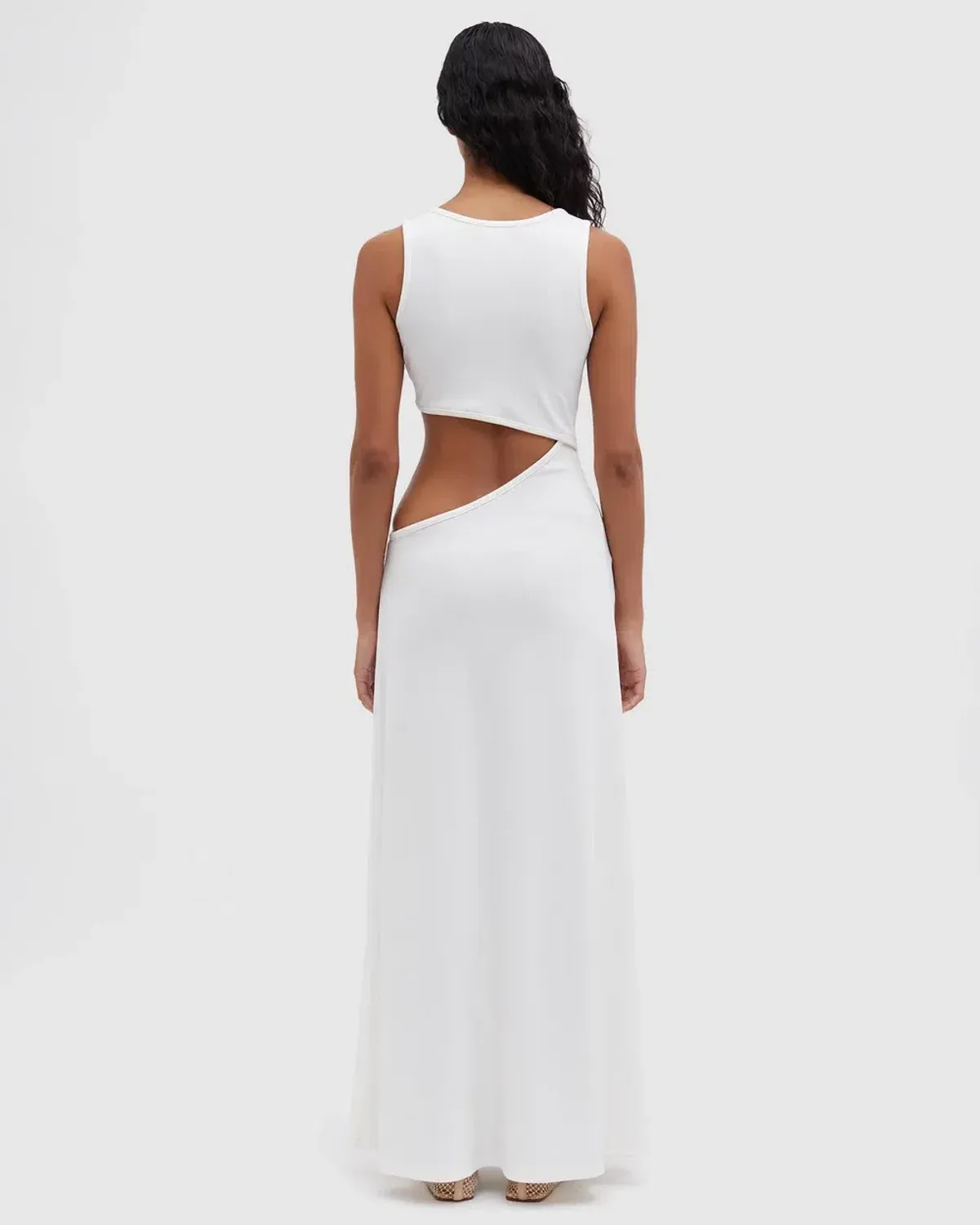 Christopher Esber Stone Cavern Tank Dress White Size 10 - Image 2