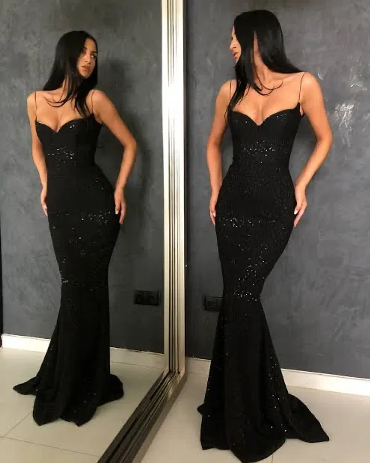 Lia Stublla Saskia Gown Black Size 6 - Image 2