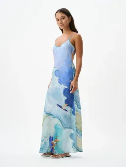 Roame Wessex Slip Dress in Apres Surf Size 12 for rent on The Volte - image 5