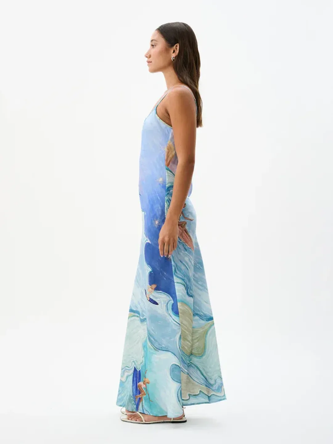 Roame Wessex Slip Dress in Apres Surf Size 12 for rent on The Volte - main image