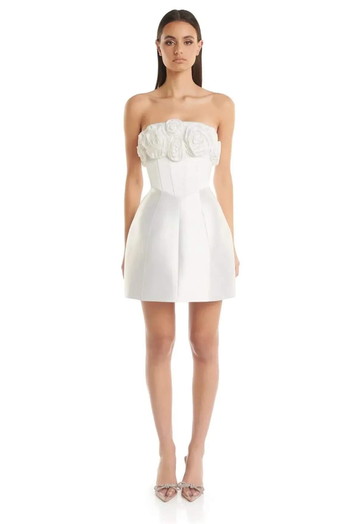 Eliya the Label Tehanni Dress in White Size S/Au 8 - Image 1