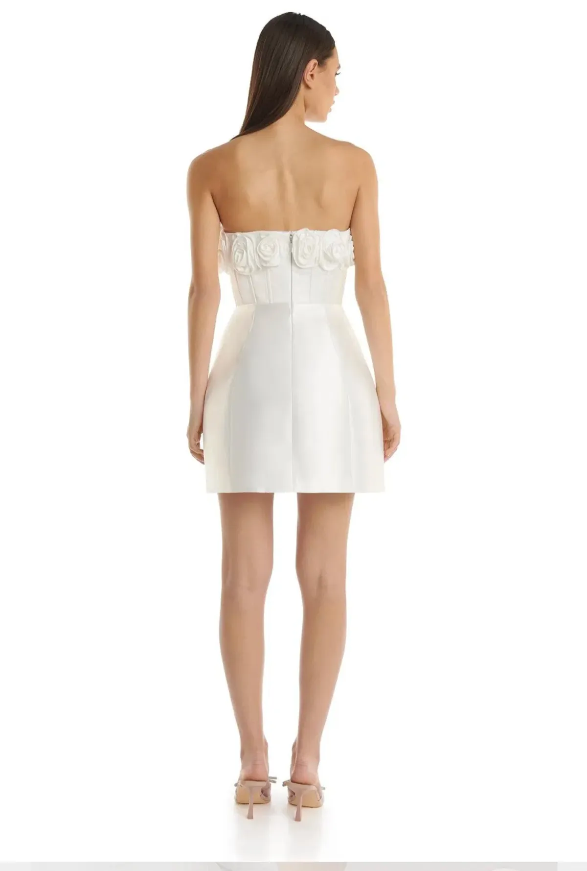 Eliya the Label Tehanni Dress in White Size S/Au 8 - Image 4