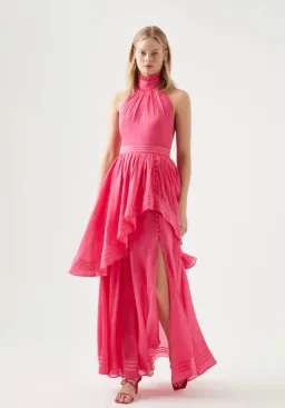 Aje Sienna Maxi Dress Pink Size 6 for rent on The Volte - image 1