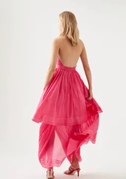 Aje Sienna Maxi Dress Pink Size 6 for rent on The Volte - image 2
