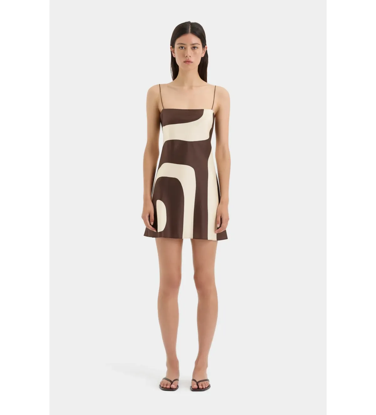 Sir the Label Freddie Slip Dress in Poster Print Size 2 / AU 10 - Image 1