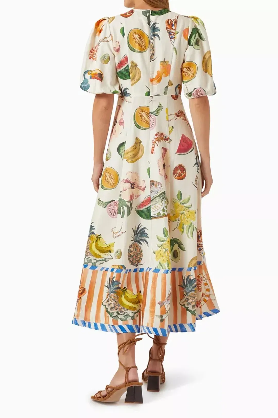 Alemais Theo Midi Dress Multi Size 12 AU for rent on The Volte - main image