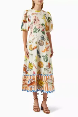Alemais Theo Midi Dress Multi Size 12 AU for rent on The Volte - image 5