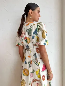Alemais Theo Midi Dress Multi Size 12 AU for rent on The Volte - image 14