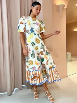 Alemais Theo Midi Dress Multi Size 12 AU for rent on The Volte - image 9