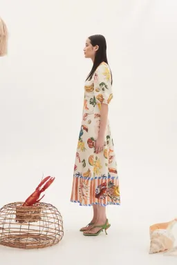 Alemais Theo Midi Dress Multi Size 12 AU for rent on The Volte - image 25