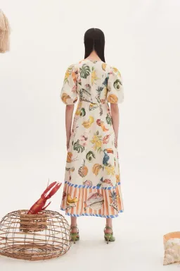 Alemais Theo Midi Dress Multi Size 12 AU for rent on The Volte - image 23