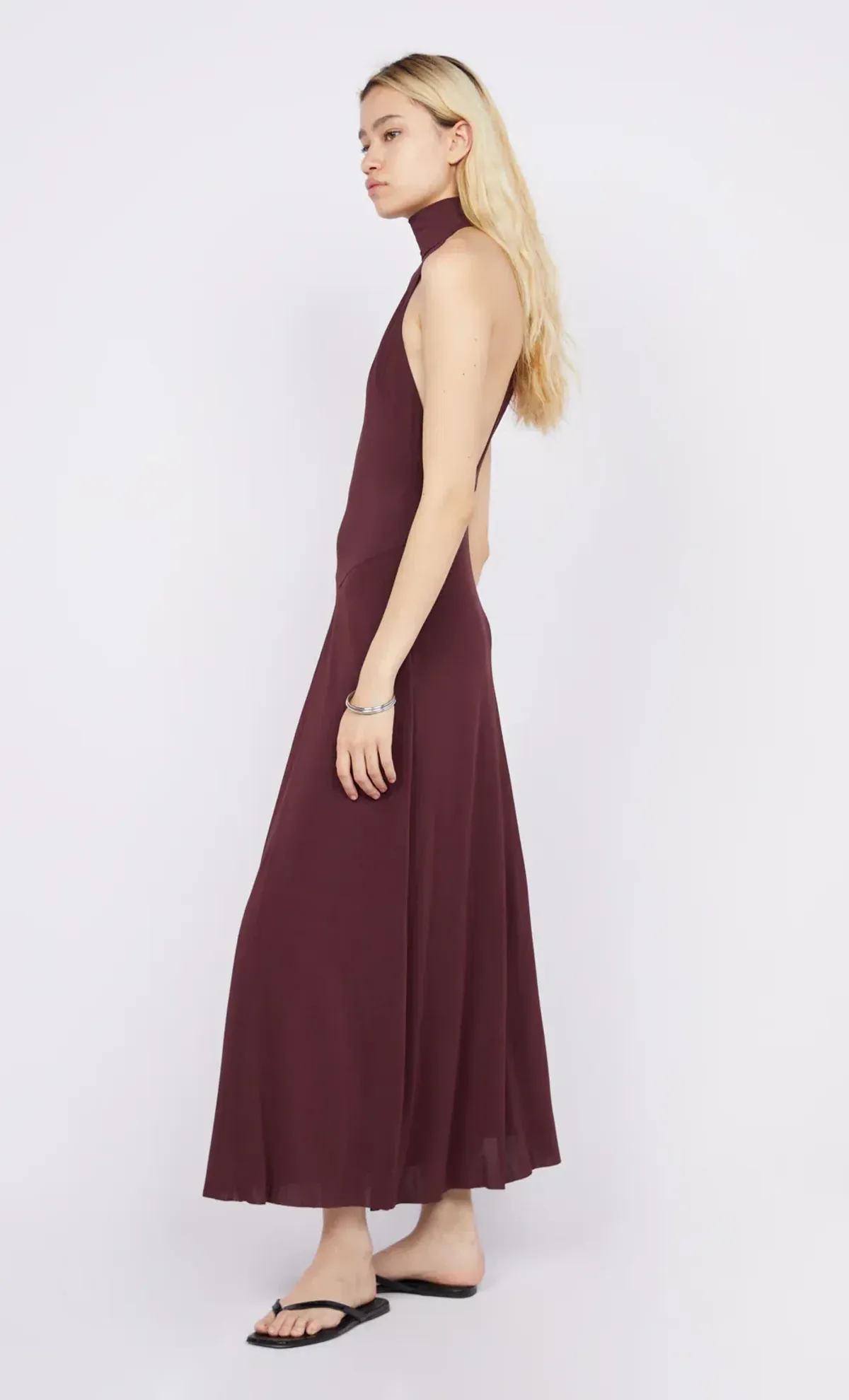 Bec & Bridge Cassian Racer Dress Deep Plum Size 10 - Image 4