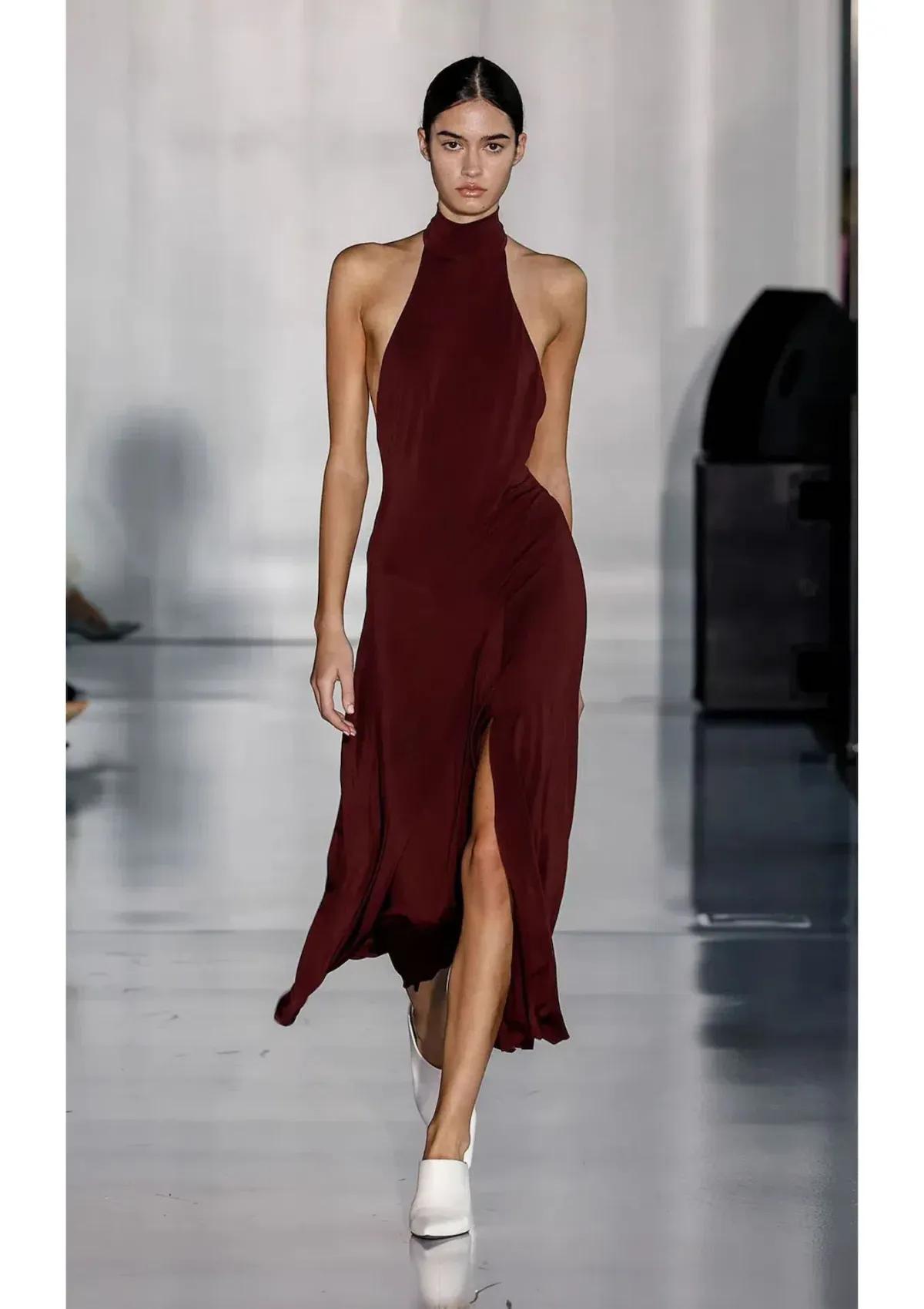 Bec & Bridge Cassian Racer Dress Deep Plum Size 10 for rent on The Volte - main image