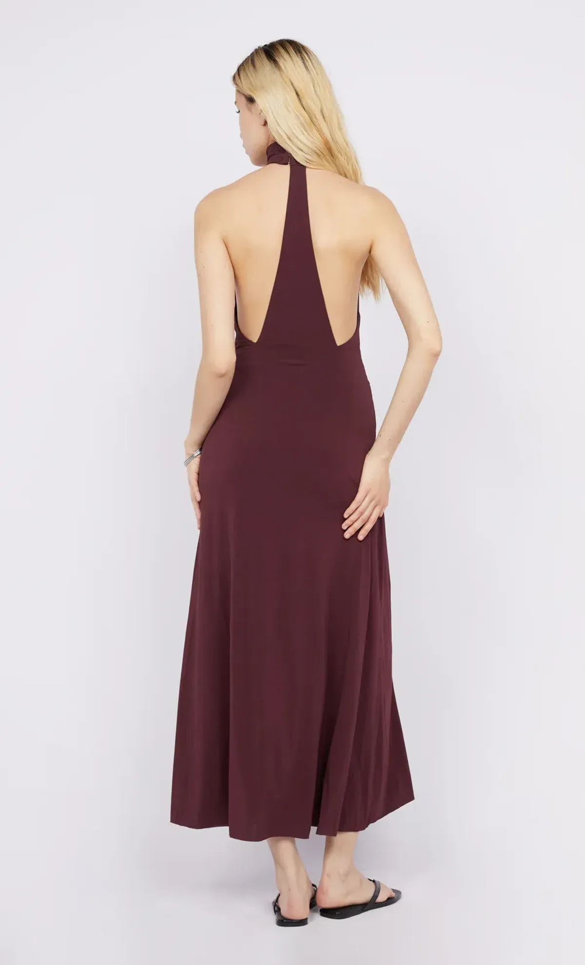 Bec & Bridge Cassian Racer Dress Deep Plum Size 10 - Image 3