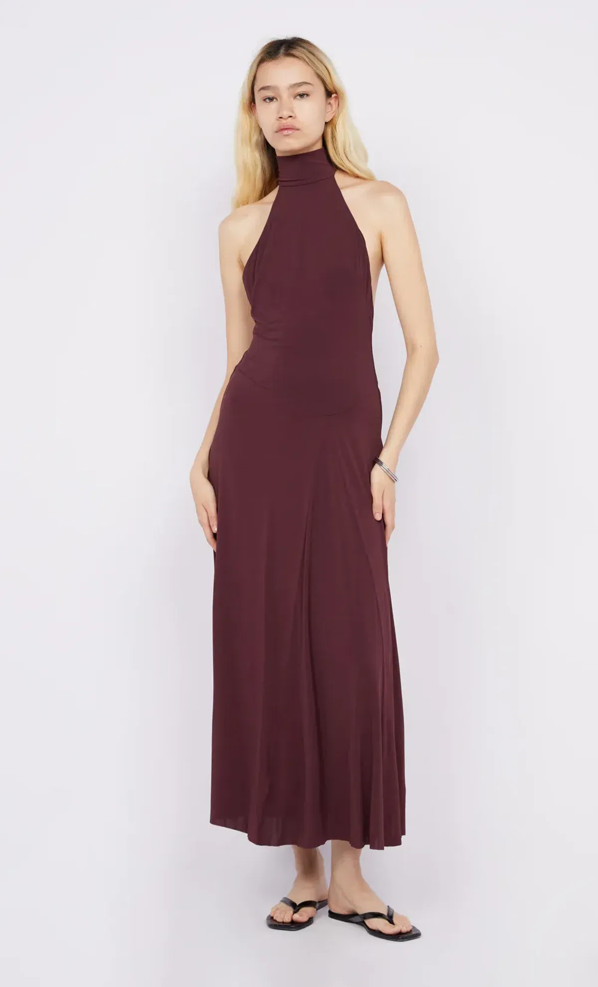 Bec & Bridge Cassian Racer Dress Deep Plum Size 10 - Image 5