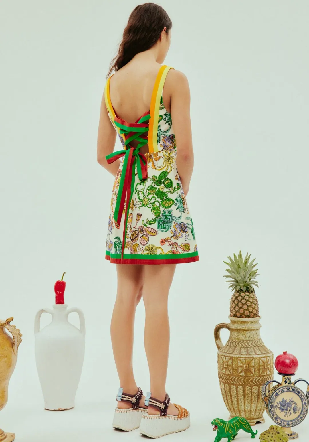 Alemais Fiesta Mini Dress Multi Size 12 for rent on The Volte - main image