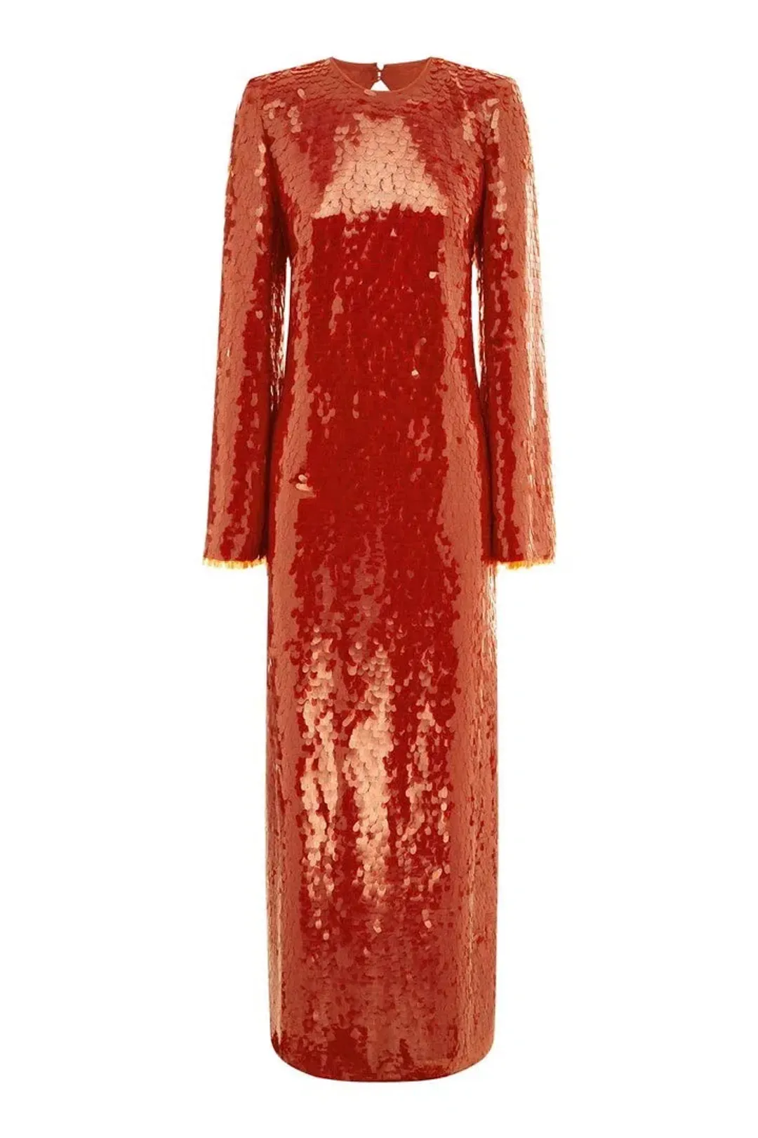 Alemais Geanie Long Sleeve Sequin Gown Red Size 8 AU for rent on The Volte - main image