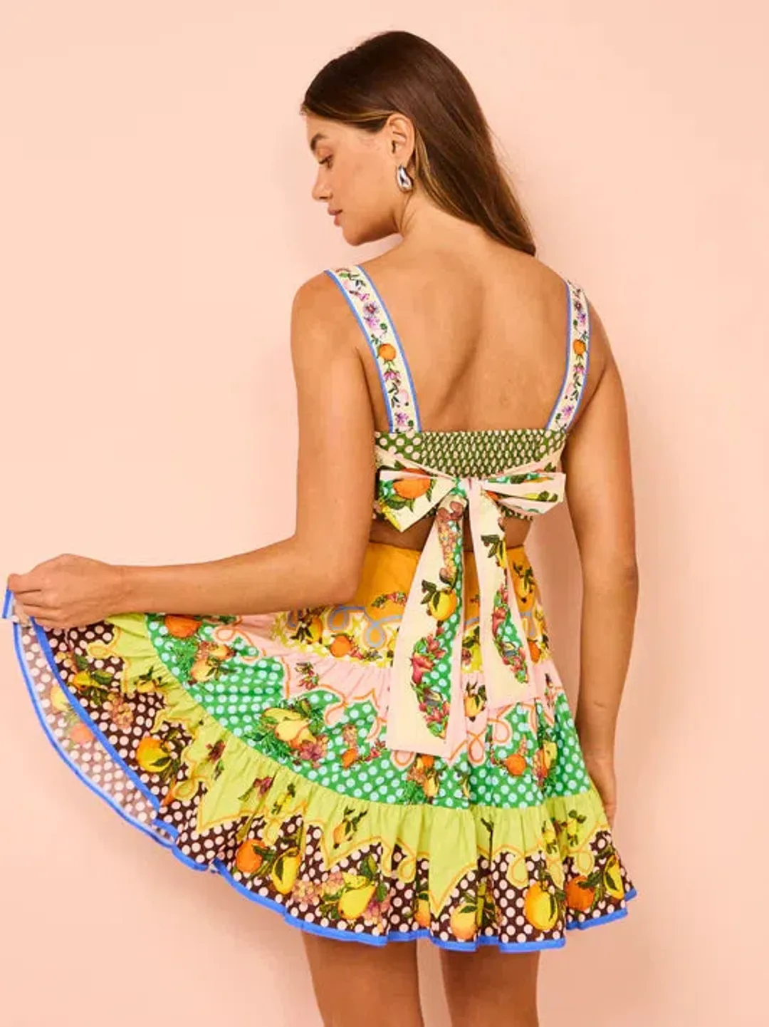 Alemais Lemonis Cut Out Mini Dress Multi Size 10 for rent on The Volte - main image
