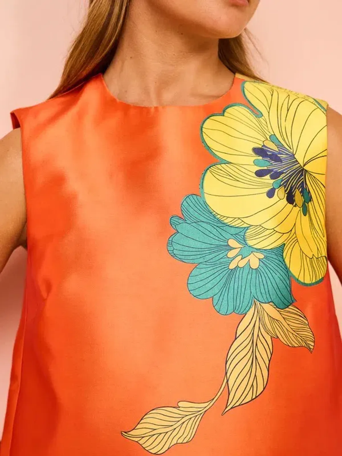 Alemais Piato Mini Dress Marigold Orange Size AU 6 - Image 14